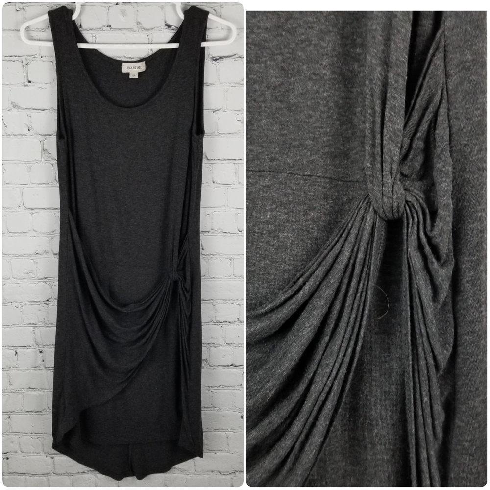 SMART SET | double layer jersey knit draped dress